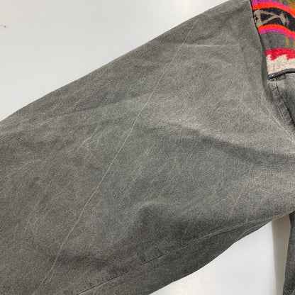 【中古品】【メンズ】 HIGH GRADE WESTERNWEAR NATIVE PATTERN SWITCHING LOOSE DENIM JACKET ハイグレード ウエスタンウェア デニム ジャケット 146-260320-kh-08-izu サイズ：XL カラー：グレー 万代Net店