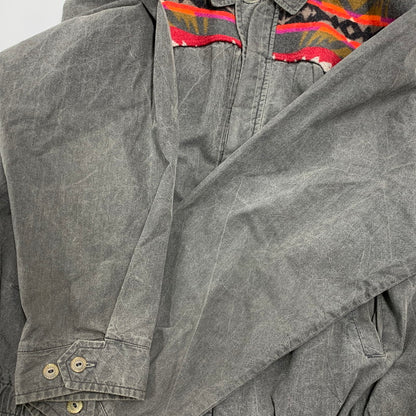 【中古品】【メンズ】 HIGH GRADE WESTERNWEAR NATIVE PATTERN SWITCHING LOOSE DENIM JACKET ハイグレード ウエスタンウェア デニム ジャケット 146-260320-kh-08-izu サイズ：XL カラー：グレー 万代Net店