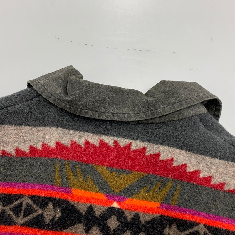 【中古品】【メンズ】 HIGH GRADE WESTERNWEAR NATIVE PATTERN SWITCHING LOOSE DENIM JACKET ハイグレード ウエスタンウェア デニム ジャケット 146-260320-kh-08-izu サイズ：XL カラー：グレー 万代Net店