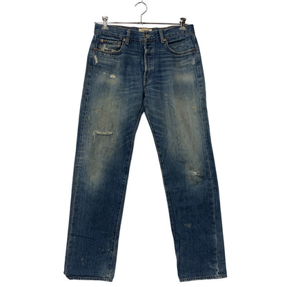 【現状渡し品】【メンズ】 50166-0022 刻印3401 1966 SPECIAL EDITION DAMAGE DENIM PANTS スペシャル エディション ダメージ デニム パンツ ボトムス ズボン 157-260322-cs-20-izu サイズ：W31 L32 カラー：インディゴ 万代Net店