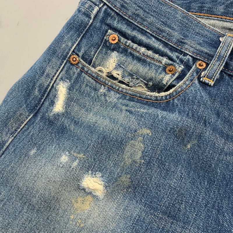 【現状渡し品】【メンズ】 50166-0022 刻印3401 1966 SPECIAL EDITION DAMAGE DENIM PANTS スペシャル エディション ダメージ デニム パンツ ボトムス ズボン 157-260322-cs-20-izu サイズ：W31 L32 カラー：インディゴ 万代Net店
