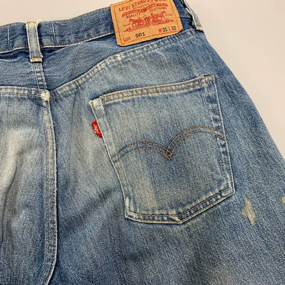 【現状渡し品】【メンズ】 50166-0022 刻印3401 1966 SPECIAL EDITION DAMAGE DENIM PANTS スペシャル エディション ダメージ デニム パンツ ボトムス ズボン 157-260322-cs-20-izu サイズ：W31 L32 カラー：インディゴ 万代Net店