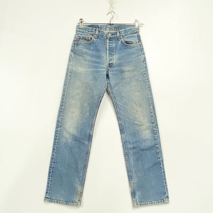 【中古品】【メンズ】 501-0115 刻印524 USA製 89年製造 ナイロンフットボタン 80’S DENIM PANTS デニム パンツ ズボン ボトムス 157-260320-ya-06-izu サイズ：30×30 カラー：インディゴ 万代Net店