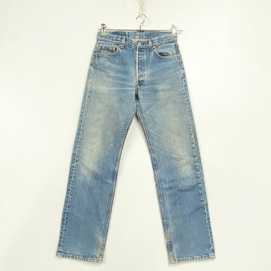 【中古品】【メンズ】 501-0115 刻印524 USA製 89年製造 ナイロンフットボタン 80’S DENIM PANTS デニム パンツ ズボン ボトムス 157-260320-ya-06-izu サイズ：30×30 カラー：インディゴ 万代Net店