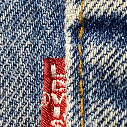 【中古品】【メンズ】 501-0115 刻印524 USA製 89年製造 ナイロンフットボタン 80’S DENIM PANTS デニム パンツ ズボン ボトムス 157-260320-ya-06-izu サイズ：30×30 カラー：インディゴ 万代Net店