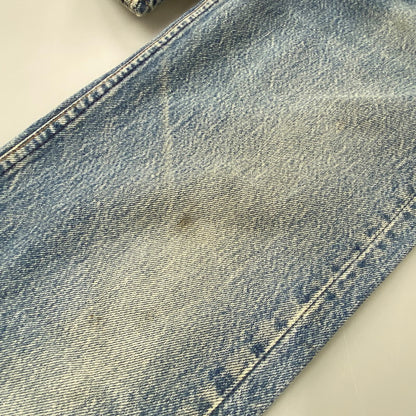 【中古品】【メンズ】 501-0115 刻印524 USA製 89年製造 ナイロンフットボタン 80’S DENIM PANTS デニム パンツ ズボン ボトムス 157-260320-ya-06-izu サイズ：30×30 カラー：インディゴ 万代Net店