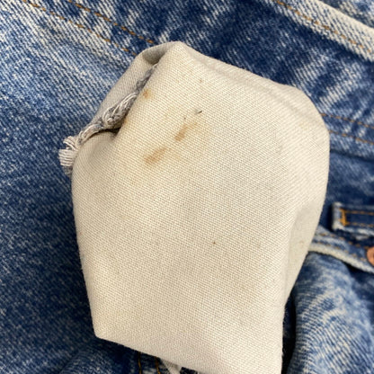 【中古品】【メンズ】 501-0115 刻印524 USA製 89年製造 ナイロンフットボタン 80’S DENIM PANTS デニム パンツ ズボン ボトムス 157-260320-ya-06-izu サイズ：30×30 カラー：インディゴ 万代Net店