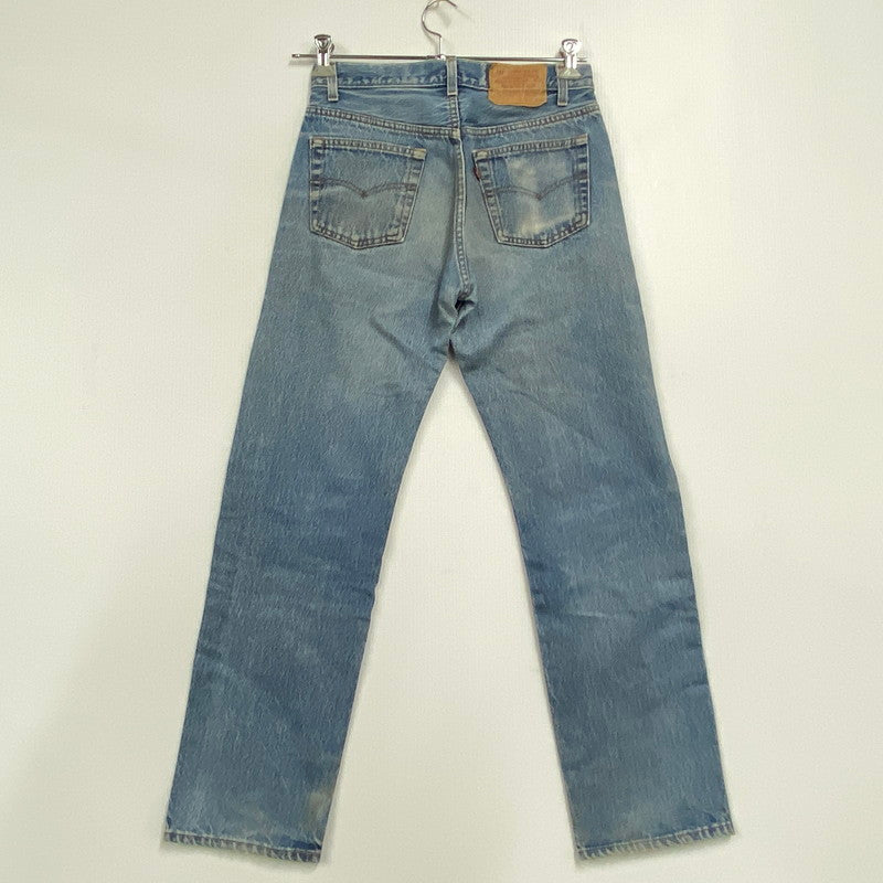 【中古品】【メンズ】 501-0115 刻印524 USA製 89年製造 ナイロンフットボタン 80’S DENIM PANTS デニム パンツ ズボン ボトムス 157-260320-ya-06-izu サイズ：30×30 カラー：インディゴ 万代Net店