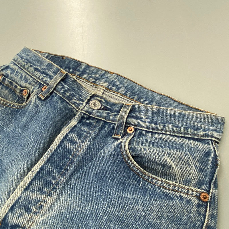 【中古品】【メンズ】 501-0115 刻印524 USA製 89年製造 ナイロンフットボタン 80’S DENIM PANTS デニム パンツ ズボン ボトムス 157-260320-ya-06-izu サイズ：30×30 カラー：インディゴ 万代Net店