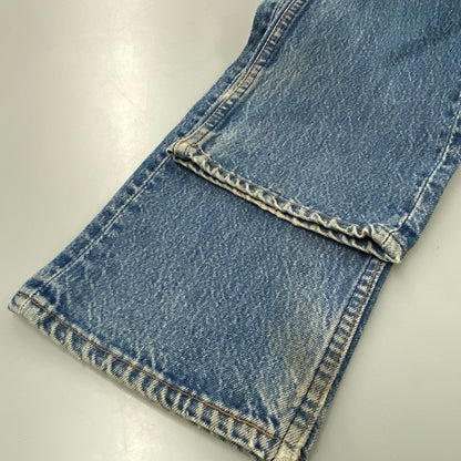 【中古品】【メンズ】 501-0115 刻印524 USA製 89年製造 ナイロンフットボタン 80’S DENIM PANTS デニム パンツ ズボン ボトムス 157-260320-ya-06-izu サイズ：30×30 カラー：インディゴ 万代Net店
