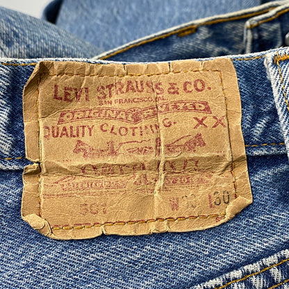 【中古品】【メンズ】 501-0115 刻印524 USA製 89年製造 ナイロンフットボタン 80’S DENIM PANTS デニム パンツ ズボン ボトムス 157-260320-ya-06-izu サイズ：30×30 カラー：インディゴ 万代Net店