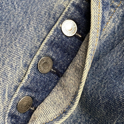 【中古品】【メンズ】 501-0115 刻印524 USA製 89年製造 ナイロンフットボタン 80’S DENIM PANTS デニム パンツ ズボン ボトムス 157-260320-ya-06-izu サイズ：30×30 カラー：インディゴ 万代Net店