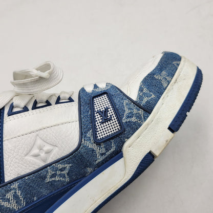 【中古品】【メンズ/レディース】 LOUIS VUITTON ルイ・ヴィトン LV TRAINER SNEAKER NV0244 トレイナー スニーカー シューズ 靴 179-260320-ay-02-izu サイズ：6 カラー：ブルー 万代Net店