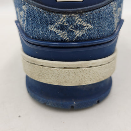 【中古品】【メンズ/レディース】 LOUIS VUITTON ルイ・ヴィトン LV TRAINER SNEAKER NV0244 トレイナー スニーカー シューズ 靴 179-260320-ay-02-izu サイズ：6 カラー：ブルー 万代Net店