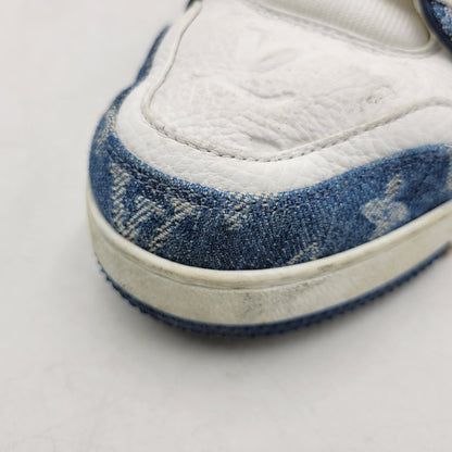 【中古品】【メンズ/レディース】 LOUIS VUITTON ルイ・ヴィトン LV TRAINER SNEAKER NV0244 トレイナー スニーカー シューズ 靴 179-260320-ay-02-izu サイズ：6 カラー：ブルー 万代Net店