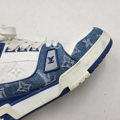 【中古品】【メンズ/レディース】 LOUIS VUITTON ルイ・ヴィトン LV TRAINER SNEAKER NV0244 トレイナー スニーカー シューズ 靴 179-260320-ay-02-izu サイズ：6 カラー：ブルー 万代Net店