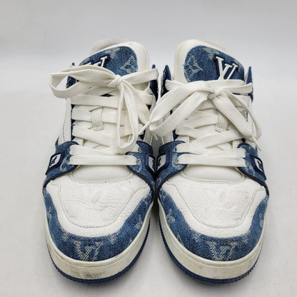 【中古品】【メンズ/レディース】 LOUIS VUITTON ルイ・ヴィトン LV TRAINER SNEAKER NV0244 トレイナー スニーカー シューズ 靴 179-260320-ay-02-izu サイズ：6 カラー：ブルー 万代Net店
