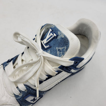 【中古品】【メンズ/レディース】 LOUIS VUITTON ルイ・ヴィトン LV TRAINER SNEAKER NV0244 トレイナー スニーカー シューズ 靴 179-260320-ay-02-izu サイズ：6 カラー：ブルー 万代Net店