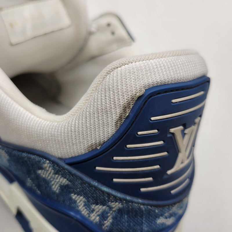【中古品】【メンズ/レディース】 LOUIS VUITTON ルイ・ヴィトン LV TRAINER SNEAKER NV0244 トレイナー スニーカー シューズ 靴 179-260320-ay-02-izu サイズ：6 カラー：ブルー 万代Net店