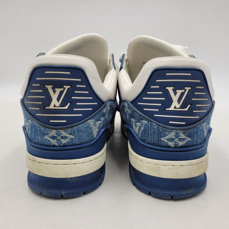 【中古品】【メンズ/レディース】 LOUIS VUITTON ルイ・ヴィトン LV TRAINER SNEAKER NV0244 トレイナー スニーカー シューズ 靴 179-260320-ay-02-izu サイズ：6 カラー：ブルー 万代Net店