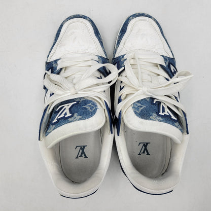 【中古品】【メンズ/レディース】 LOUIS VUITTON ルイ・ヴィトン LV TRAINER SNEAKER NV0244 トレイナー スニーカー シューズ 靴 179-260320-ay-02-izu サイズ：6 カラー：ブルー 万代Net店