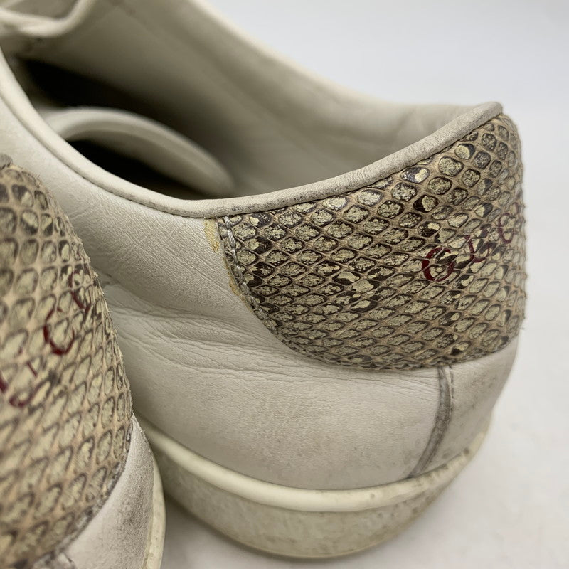 【現状渡し品】【メンズ】 386747 LOW CUT SNEAKERS ローカット スニーカー シューズ 靴 183-260324-ya-02-izu サイズ：8 カラー：ホワイト 万代Net店