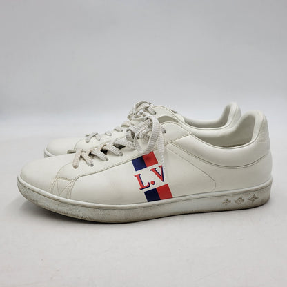 【中古品】【メンズ】 LOUIS VUITTON ルイ・ヴィトン LUXEMBOURG SNEAKER ルクセンブルグ スニーカー 靴 179-260320-kh-12-izu サイズ：8 カラー：ホワイト 万代Net店