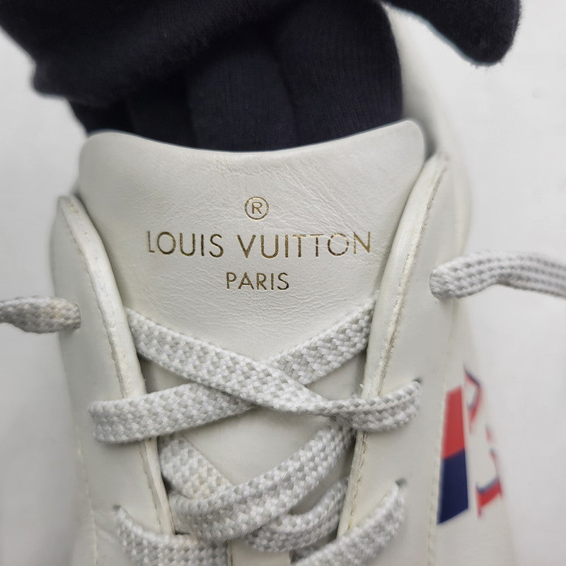 【中古品】【メンズ】 LOUIS VUITTON ルイ・ヴィトン LUXEMBOURG SNEAKER ルクセンブルグ スニーカー 靴 179-260320-kh-12-izu サイズ：8 カラー：ホワイト 万代Net店
