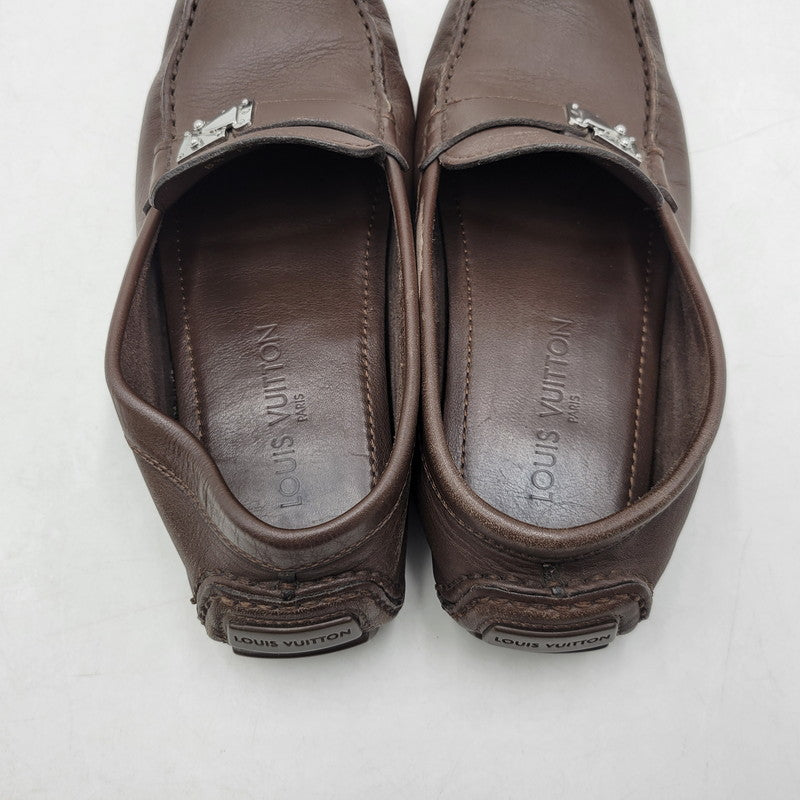 【中古品】【メンズ】 LOUIS VUITTON ルイ・ヴィトン LEATHER DRIVING SHOES FA0093 レザー ドライビング シューズ ローファー 靴 179-260320-ay-03-izu サイズ：8 1/2 カラー：ブラウン 万代Net店