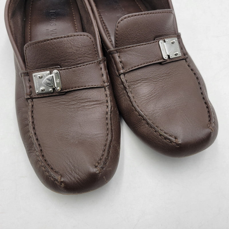 【中古品】【メンズ】 LOUIS VUITTON ルイ・ヴィトン LEATHER DRIVING SHOES FA0093 レザー ドライビング シューズ ローファー 靴 179-260320-ay-03-izu サイズ：8 1/2 カラー：ブラウン 万代Net店