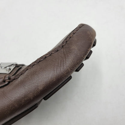 【中古品】【メンズ】 LOUIS VUITTON ルイ・ヴィトン LEATHER DRIVING SHOES FA0093 レザー ドライビング シューズ ローファー 靴 179-260320-ay-03-izu サイズ：8 1/2 カラー：ブラウン 万代Net店