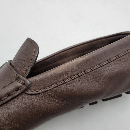 【中古品】【メンズ】 LOUIS VUITTON ルイ・ヴィトン LEATHER DRIVING SHOES FA0093 レザー ドライビング シューズ ローファー 靴 179-260320-ay-03-izu サイズ：8 1/2 カラー：ブラウン 万代Net店