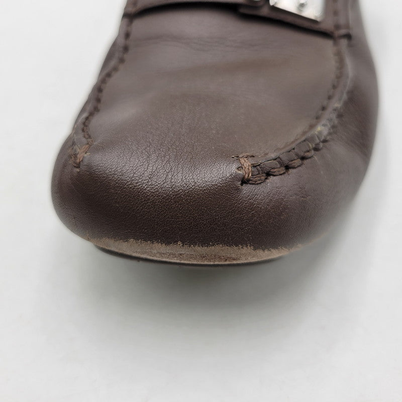 【中古品】【メンズ】 LOUIS VUITTON ルイ・ヴィトン LEATHER DRIVING SHOES FA0093 レザー ドライビング シューズ ローファー 靴 179-260320-ay-03-izu サイズ：8 1/2 カラー：ブラウン 万代Net店