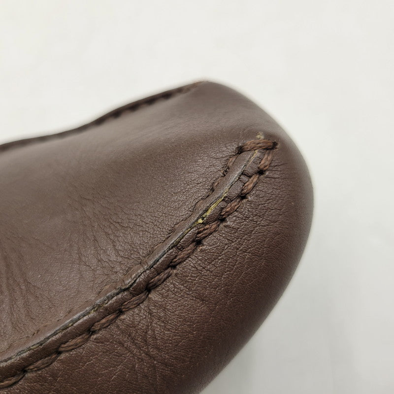 【中古品】【メンズ】 LOUIS VUITTON ルイ・ヴィトン LEATHER DRIVING SHOES FA0093 レザー ドライビング シューズ ローファー 靴 179-260320-ay-03-izu サイズ：8 1/2 カラー：ブラウン 万代Net店