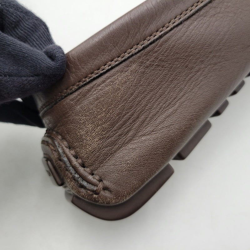 【中古品】【メンズ】 LOUIS VUITTON ルイ・ヴィトン LEATHER DRIVING SHOES FA0093 レザー ドライビング シューズ ローファー 靴 179-260320-ay-03-izu サイズ：8 1/2 カラー：ブラウン 万代Net店