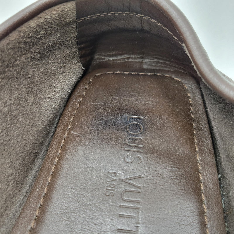 【中古品】【メンズ】 LOUIS VUITTON ルイ・ヴィトン LEATHER DRIVING SHOES FA0093 レザー ドライビング シューズ ローファー 靴 179-260320-ay-03-izu サイズ：8 1/2 カラー：ブラウン 万代Net店