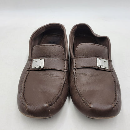 【中古品】【メンズ】 LOUIS VUITTON ルイ・ヴィトン LEATHER DRIVING SHOES FA0093 レザー ドライビング シューズ ローファー 靴 179-260320-ay-03-izu サイズ：8 1/2 カラー：ブラウン 万代Net店
