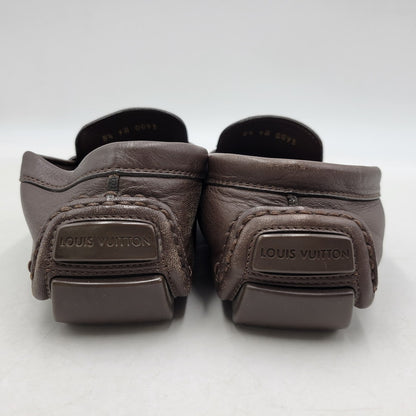 【中古品】【メンズ】 LOUIS VUITTON ルイ・ヴィトン LEATHER DRIVING SHOES FA0093 レザー ドライビング シューズ ローファー 靴 179-260320-ay-03-izu サイズ：8 1/2 カラー：ブラウン 万代Net店