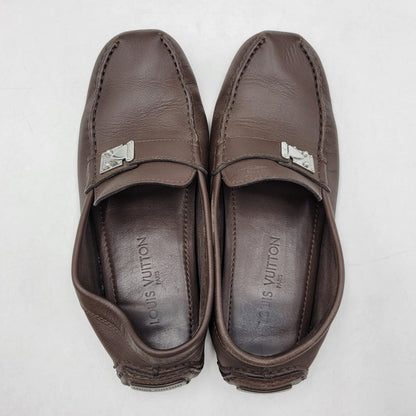 【中古品】【メンズ】 LOUIS VUITTON ルイ・ヴィトン LEATHER DRIVING SHOES FA0093 レザー ドライビング シューズ ローファー 靴 179-260320-ay-03-izu サイズ：8 1/2 カラー：ブラウン 万代Net店