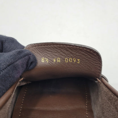 【中古品】【メンズ】 LOUIS VUITTON ルイ・ヴィトン LEATHER DRIVING SHOES FA0093 レザー ドライビング シューズ ローファー 靴 179-260320-ay-03-izu サイズ：8 1/2 カラー：ブラウン 万代Net店