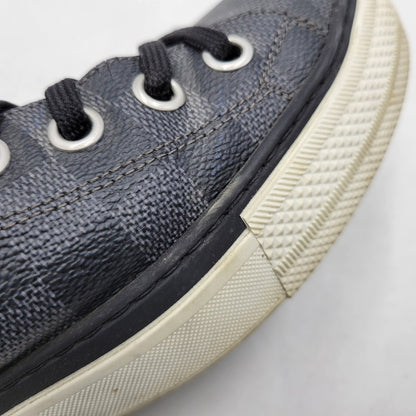 【中古品】【メンズ】 LOUIS VUITTON ルイ・ヴィトン ダミエ グラフィット スニーカー 靴 179-260320-kh-13-izu サイズ：7 1/2 カラー：ブラック 万代Net店