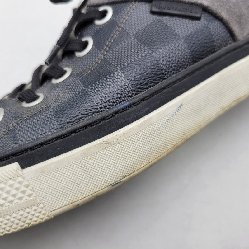 【中古品】【メンズ】 LOUIS VUITTON ルイ・ヴィトン ダミエ グラフィット スニーカー 靴 179-260320-kh-13-izu サイズ：7 1/2 カラー：ブラック 万代Net店