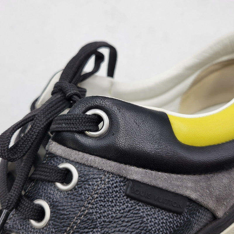 【中古品】【メンズ】 LOUIS VUITTON ルイ・ヴィトン ダミエ グラフィット スニーカー 靴 179-260320-kh-13-izu サイズ：7 1/2 カラー：ブラック 万代Net店
