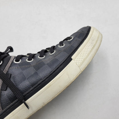 【中古品】【メンズ】 LOUIS VUITTON ルイ・ヴィトン ダミエ グラフィット スニーカー 靴 179-260320-kh-13-izu サイズ：7 1/2 カラー：ブラック 万代Net店