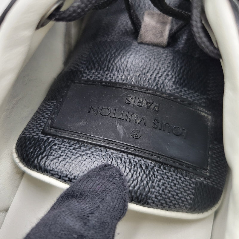 【中古品】【メンズ】 LOUIS VUITTON ルイ・ヴィトン ダミエ グラフィット スニーカー 靴 179-260320-kh-13-izu サイズ：7 1/2 カラー：ブラック 万代Net店