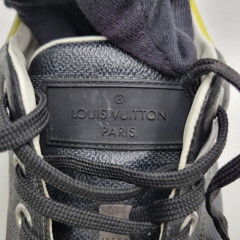 【中古品】【メンズ】 LOUIS VUITTON ルイ・ヴィトン ダミエ グラフィット スニーカー 靴 179-260320-kh-13-izu サイズ：7 1/2 カラー：ブラック 万代Net店