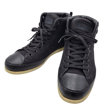 【中古品】【メンズ/レディース】 LOUIS VUITTON ルイ・ヴィトン LV LEATHER HI CUT SNEAKERS GO1111 レザー ハイカット スニーカー シューズ 靴 179-260320-ay-01-izu サイズ：7 カラー：ブラック 万代Net店