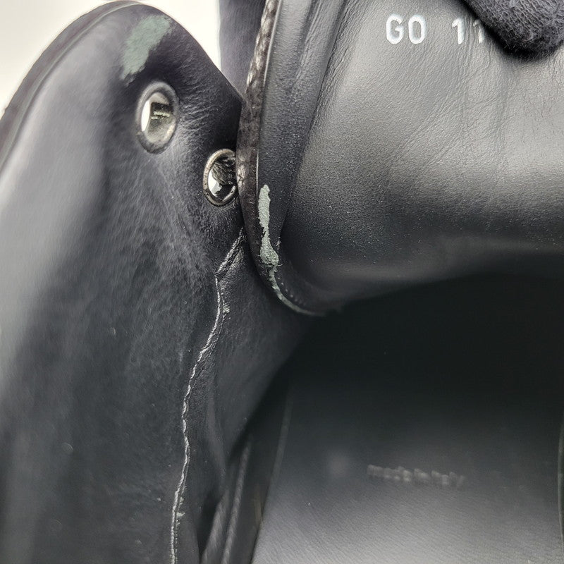 【中古品】【メンズ/レディース】 LOUIS VUITTON ルイ・ヴィトン LV LEATHER HI CUT SNEAKERS GO1111 レザー ハイカット スニーカー シューズ 靴 179-260320-ay-01-izu サイズ：7 カラー：ブラック 万代Net店