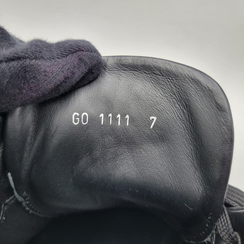 【中古品】【メンズ/レディース】 LOUIS VUITTON ルイ・ヴィトン LV LEATHER HI CUT SNEAKERS GO1111 レザー ハイカット スニーカー シューズ 靴 179-260320-ay-01-izu サイズ：7 カラー：ブラック 万代Net店