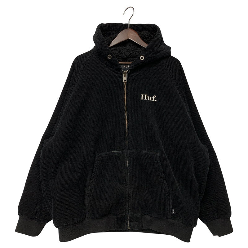 【中古品】【メンズ】 COLTON CORD HOODED ZIP JACKET フーデッド ジップ ジャケット アウター 142-260320-kh-02-izu サイズ：XL カラー：ブラック 万代Net店